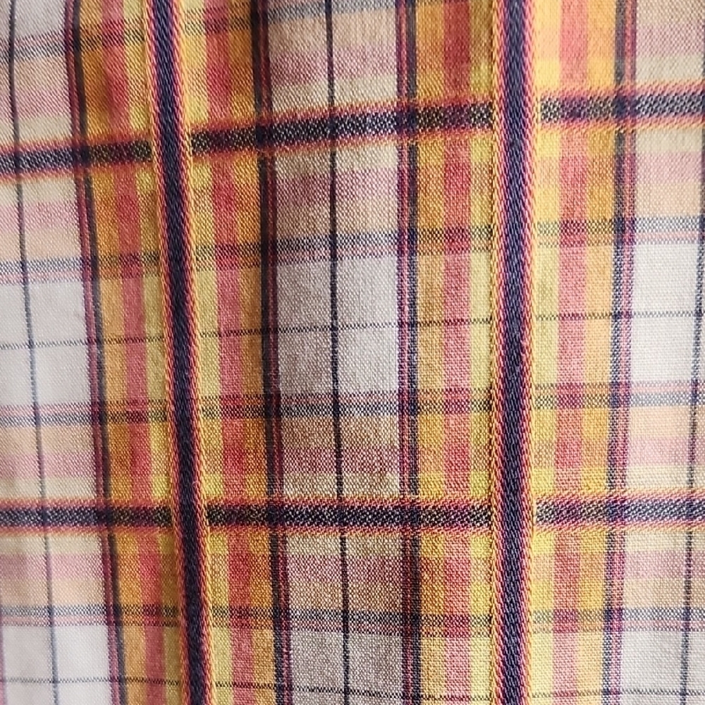 Tommy‎ Bahama Men's Orange Plaid Shirt | Sz: Med - Picture 9 of 16